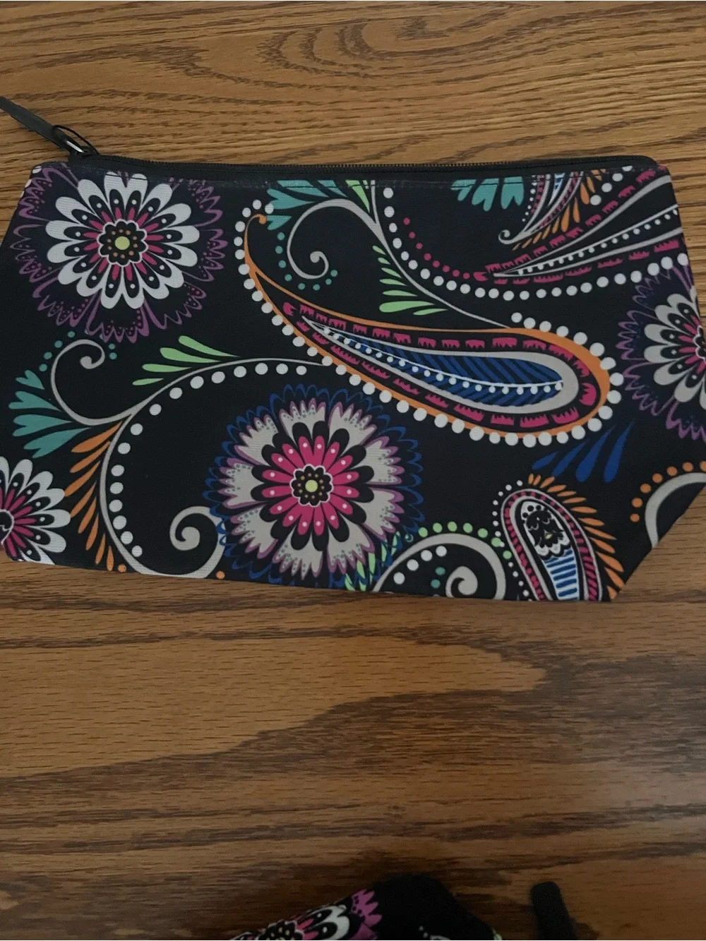 Vera Bradley Black Floral Paisley Cosmetic Bags!